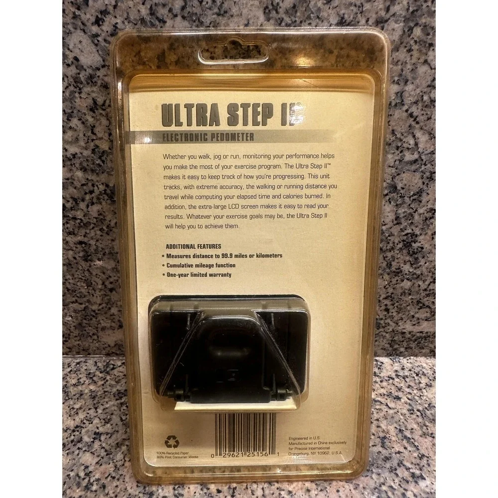VTG Precise Ultra Step II Electronic‎ Pedometer Clip-On Calorie Counter Walking